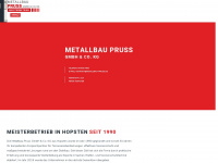 metallbau-pruss.de Webseite Vorschau