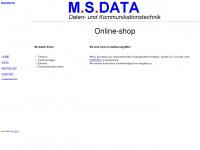 msdata.de Webseite Vorschau
