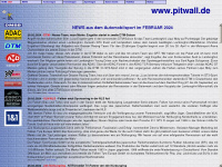 pitwall.de Webseite Vorschau