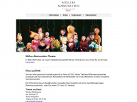 muellersmarionettentheater.de Webseite Vorschau