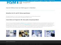 hsm-support.de Webseite Vorschau