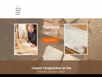 tischlerei-vanholt.de Webseite Vorschau