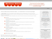 markisen-bloeink.de Webseite Vorschau