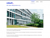 m2soft.com Webseite Vorschau