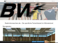 badmintonwochen.de Webseite Vorschau