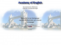 academy-of-english.de Webseite Vorschau