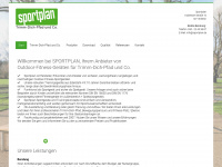 sportplan.de Webseite Vorschau