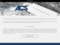 acs-filter.com Webseite Vorschau