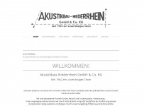 akustikbau-niederrhein.de Webseite Vorschau