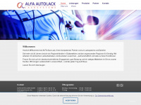 alfa-autolack.de Webseite Vorschau