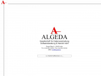 algeda.de Webseite Vorschau