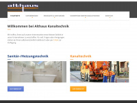 althaus-kanaltechnik.de Webseite Vorschau