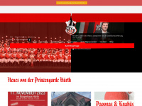 prinzengarde-huerth.de Webseite Vorschau