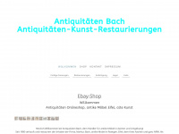 antiquitaeten-bach.de Webseite Vorschau