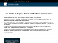 puplick-partner.de Webseite Vorschau