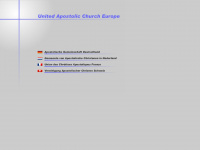 united-apostolic.org Webseite Vorschau