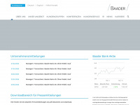 baaderbank.de Webseite Vorschau