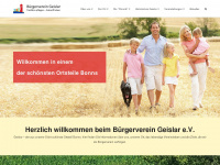 buergerverein-geislar.de Webseite Vorschau