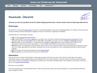 hausmusik.ch Webseite Vorschau