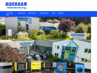 aquasan-gmbh.de Webseite Vorschau