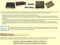 audiomisc.co.uk Webseite Vorschau