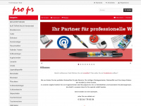 pro-pr.de Webseite Vorschau