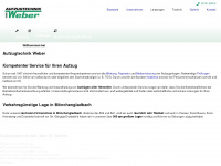 aufzugtechnik-weber.de Webseite Vorschau