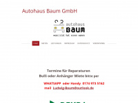 autohaus-baum.de Webseite Vorschau
