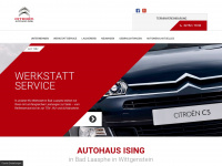autohaus-ising.de Webseite Vorschau