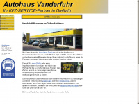 autohaus-vanderfuhr.de Webseite Vorschau