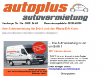 autoplus-autovermietung.de Webseite Vorschau