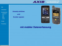 axib.de Webseite Vorschau