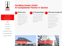 baetza-blitzschutz.de Webseite Vorschau