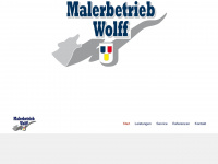 malerbetrieb-wolff.com Webseite Vorschau