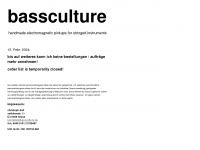 bassculture.de Webseite Vorschau