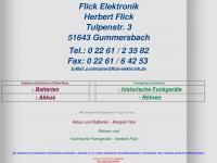flick-elektronik.de Webseite Vorschau