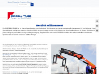 eurobau-trans.de Webseite Vorschau