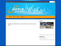 dance-sensation.de Webseite Vorschau