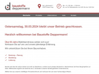 baustoffe-deppermann.de Webseite Vorschau
