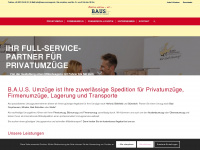 baus-umzuege.de Webseite Vorschau