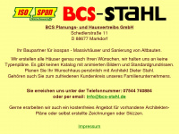 bcs-stahl.de Webseite Vorschau