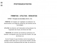 pfefferarchitekten.de Webseite Vorschau