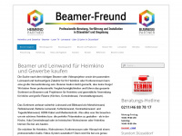 beamer-freund.de Webseite Vorschau