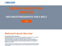 becker-industrie-service.de Webseite Vorschau