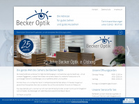 becker-optik.de Webseite Vorschau