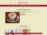 cafekleine.de Webseite Vorschau