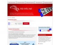 kfz-info.net Webseite Vorschau