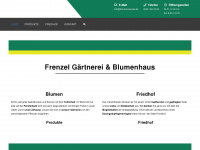 frenzel-blumen.de Webseite Vorschau