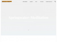 springwater-meditation.de Webseite Vorschau