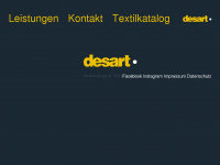 desart.net Webseite Vorschau